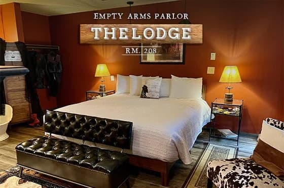 #208 LODGE Room - Empty Arms Parlor
